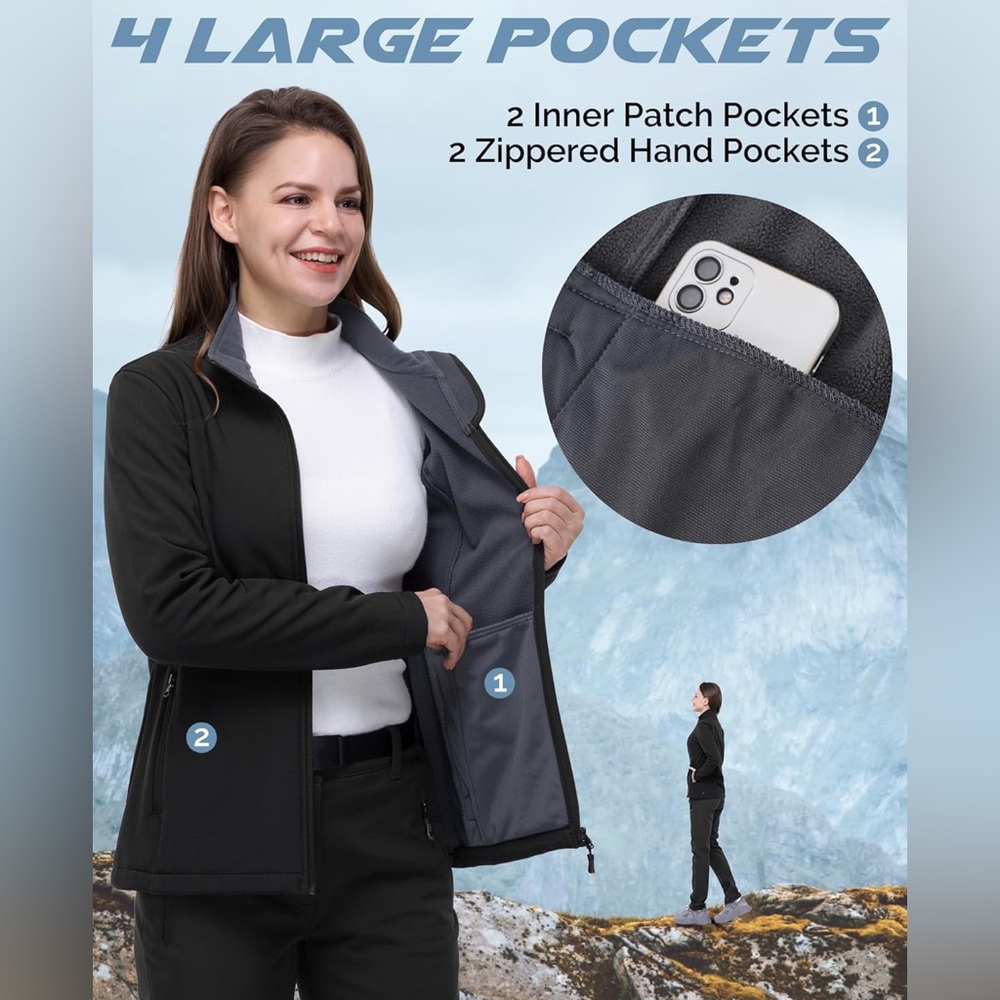 Black Softshell Jacket By 32 Degrees - image 5